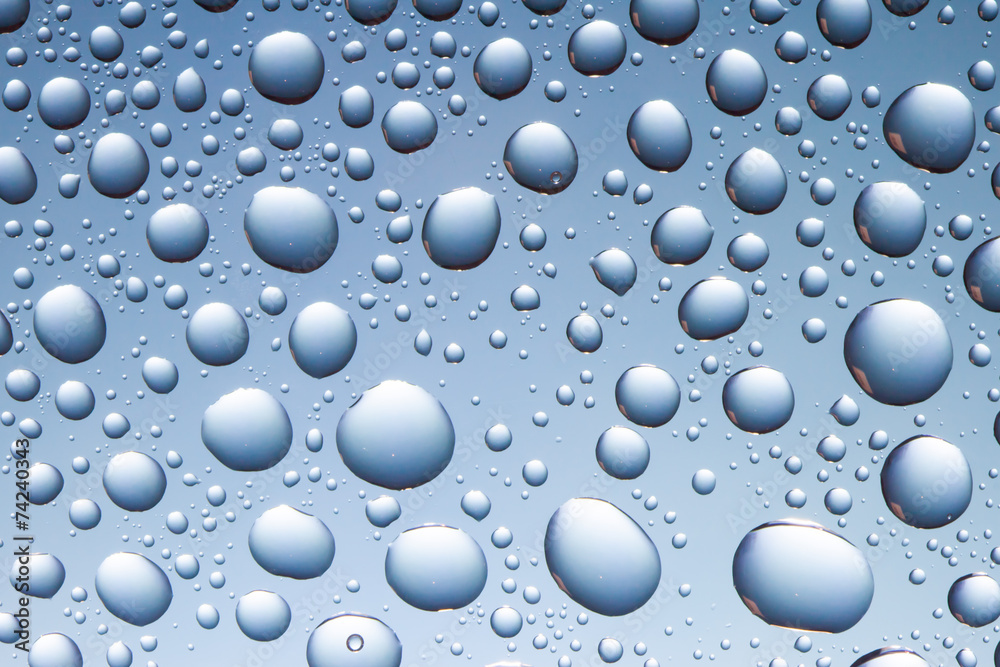 drops on the glass drops on the glass