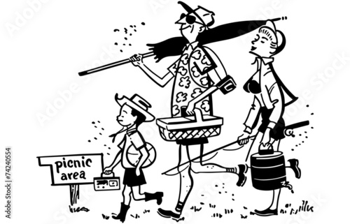 Family Going On A Picnic