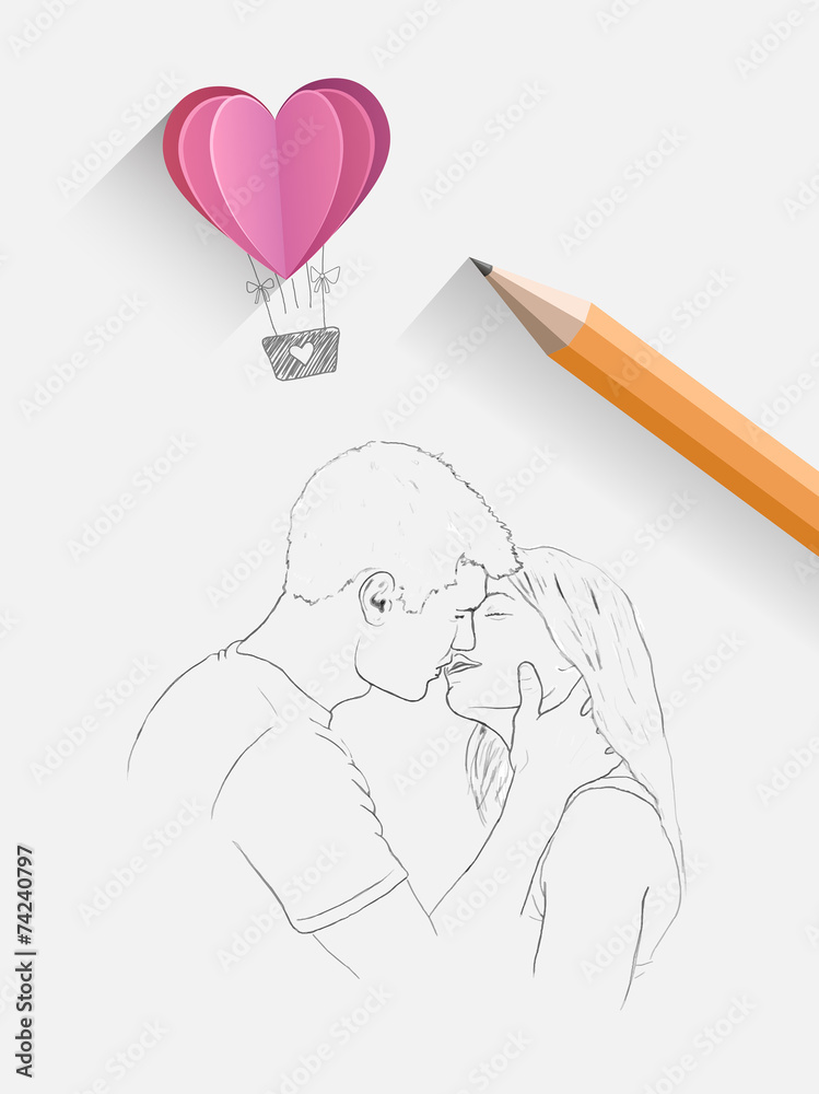 100 Cute Couple Drawing Pictures  Wallpaperscom
