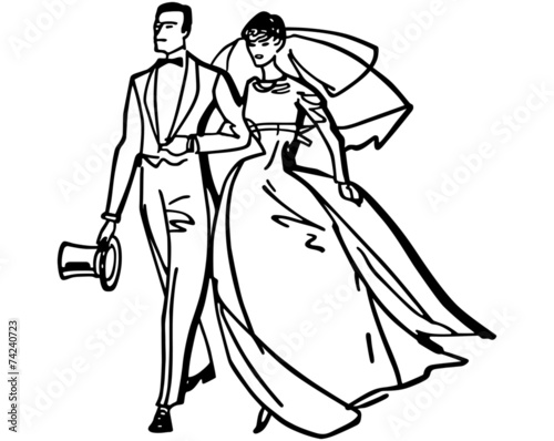 Elegant Bride And Groom