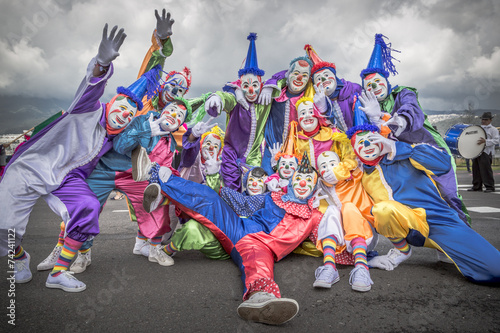 Group of clowns photo
