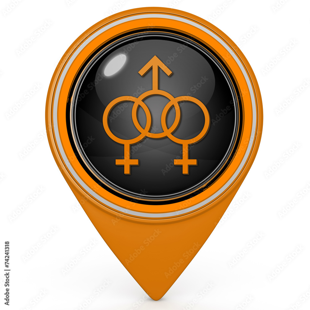 Sexuality pointer icon on white background Sexuality pointer icon on white background