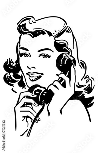 Cute Gal On The Phone