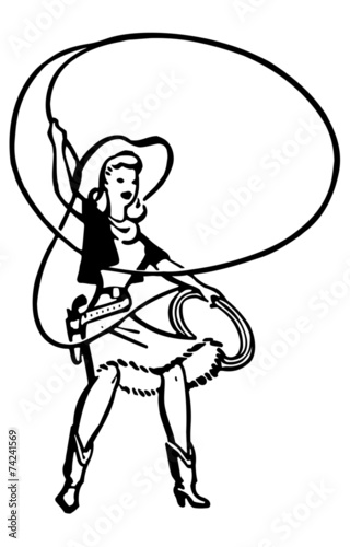 Cowgirl With Lasso
