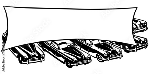 Cars With Banner