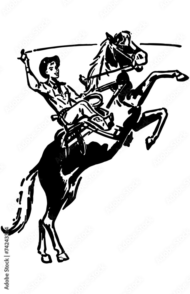 Fototapeta premium Bucking Bronco