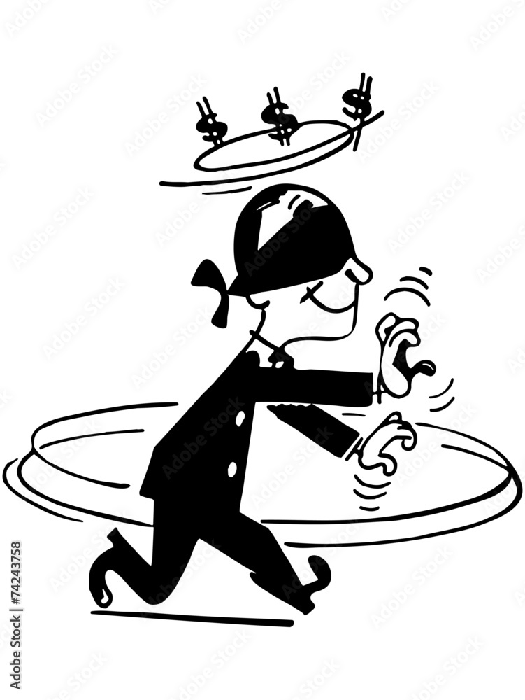 Blindfolded Man Stock Vector Adobe Stock