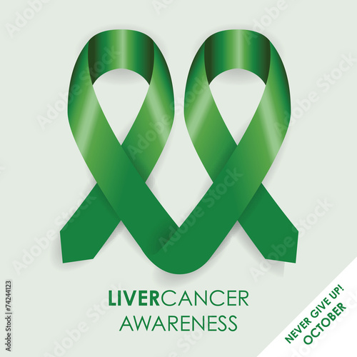 liver awareness cancer ribbon