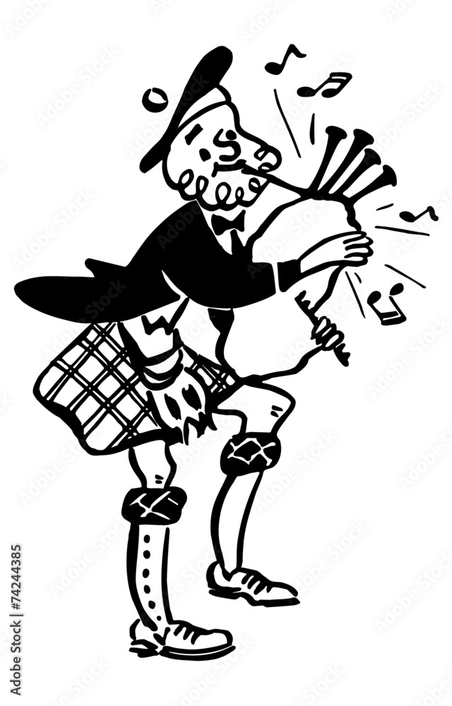 Fototapeta premium Bagpiper 2