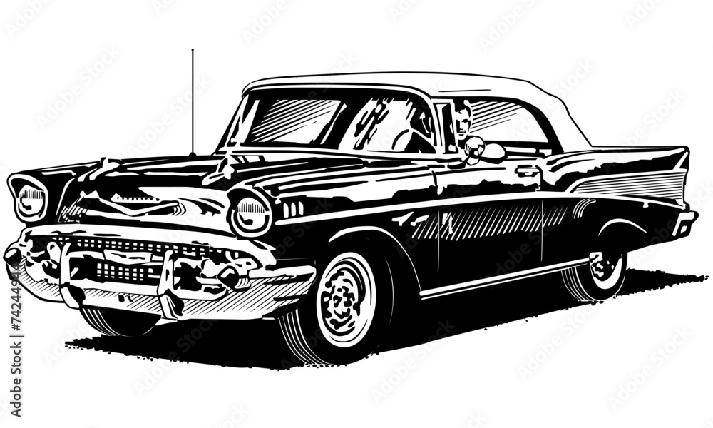 Fototapeta premium 57 Chevy