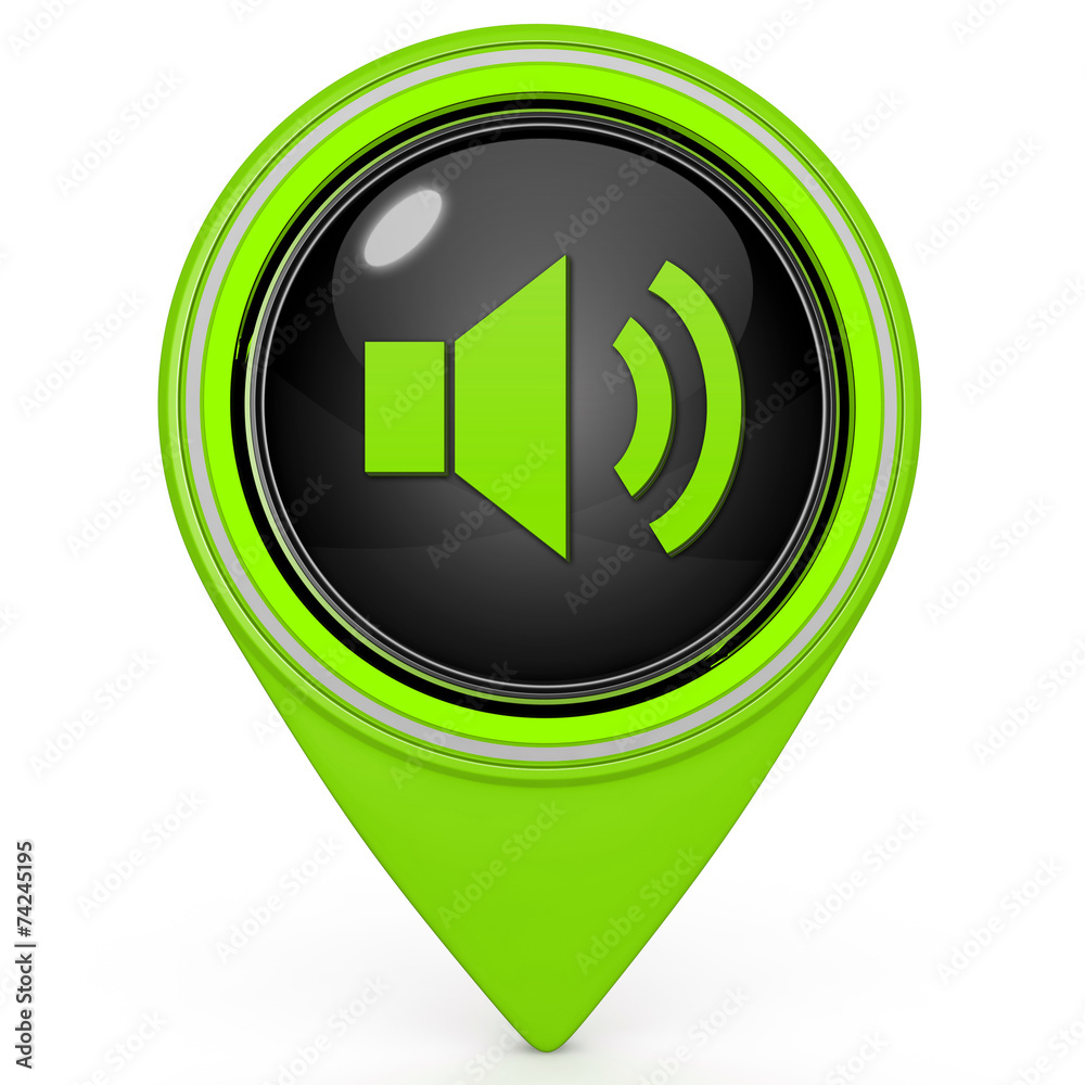 volume pointer icon on white background volume pointer icon on white background