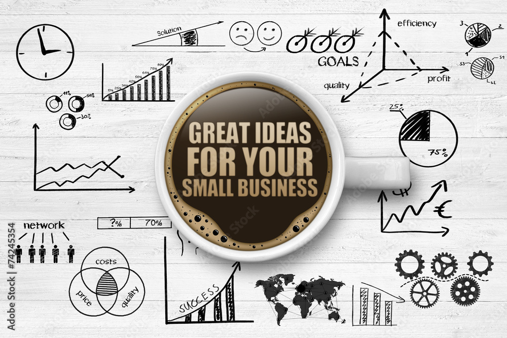 Fototapeta premium Great Ideas for your small business