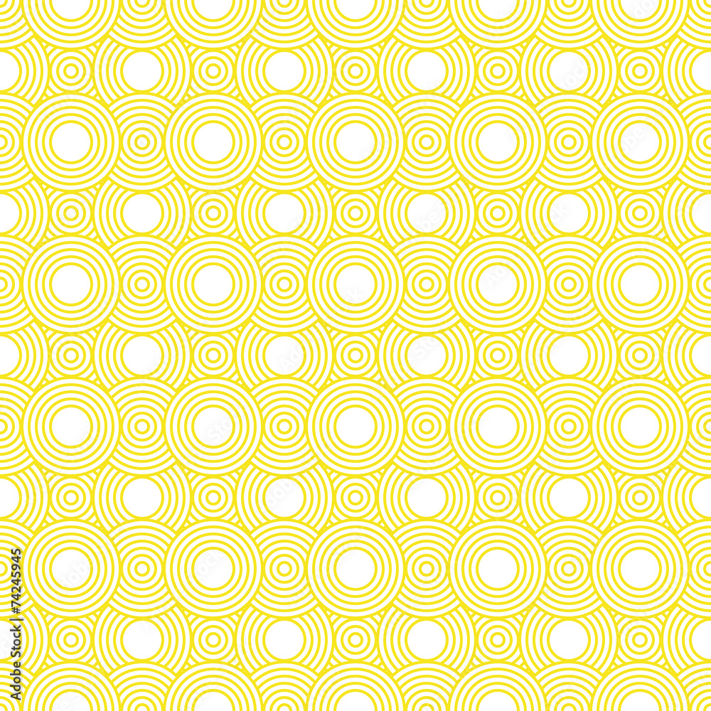 Yellow and White Circles Tiles Pattern Repeat Background Yellow and White Circles Tiles Pattern Repeat Background