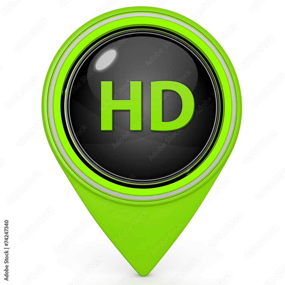 HD pointer icon on white background HD pointer icon on white background