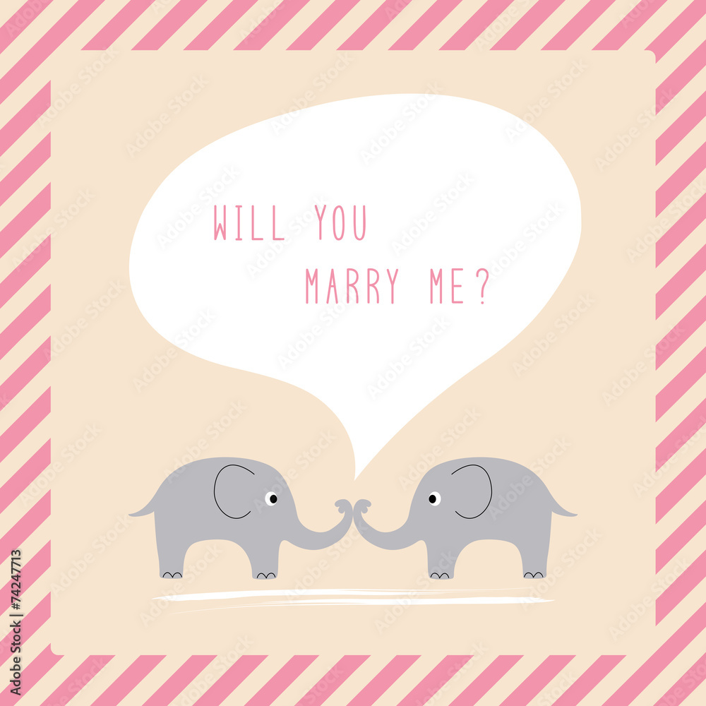 Naklejka premium Will you marry me2