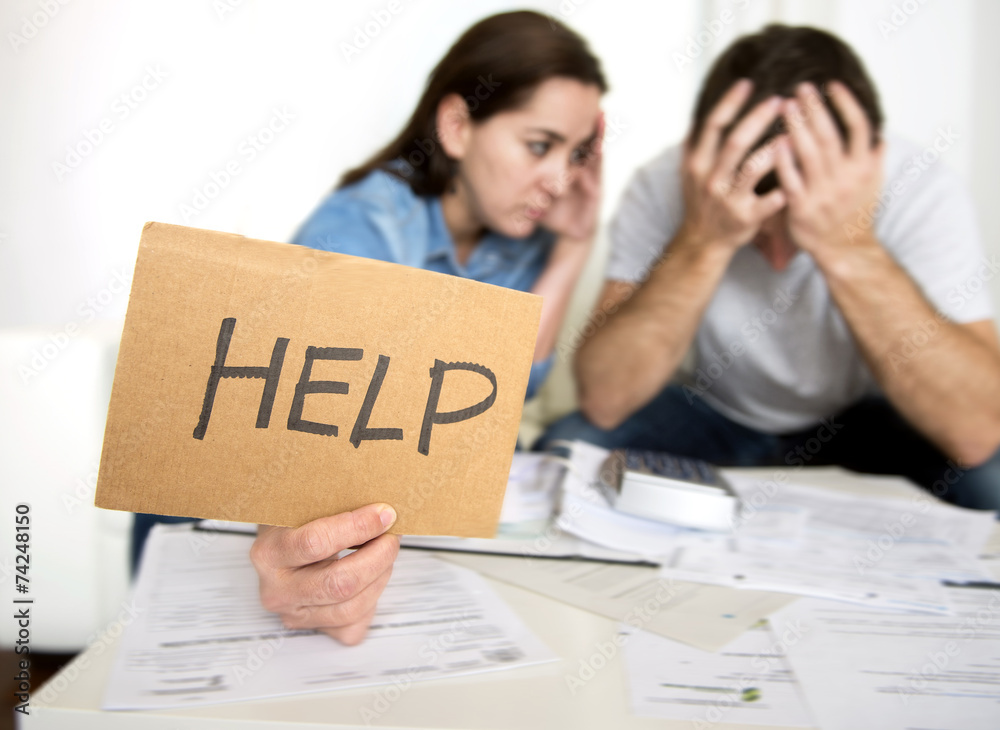 stress couple at home in bad financial situation asking for help stress couple at home in bad financial situation asking for help