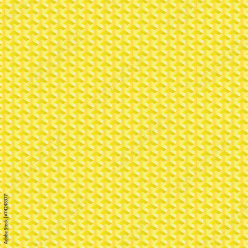 Yellow geometric texture. Vector seamless background