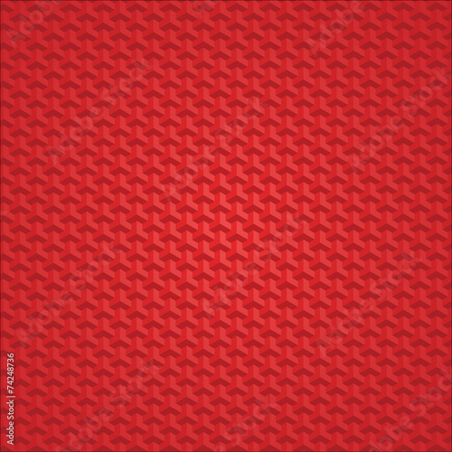 Red geometric texture. Vector seamless background