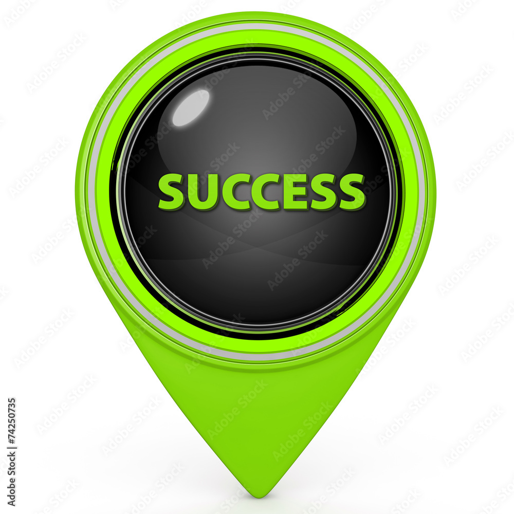 Success pointer icon on white background Success pointer icon on white background