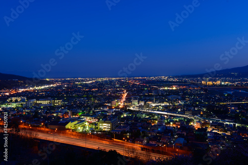 Night view at Seisho region, Kanagawa, Japan
