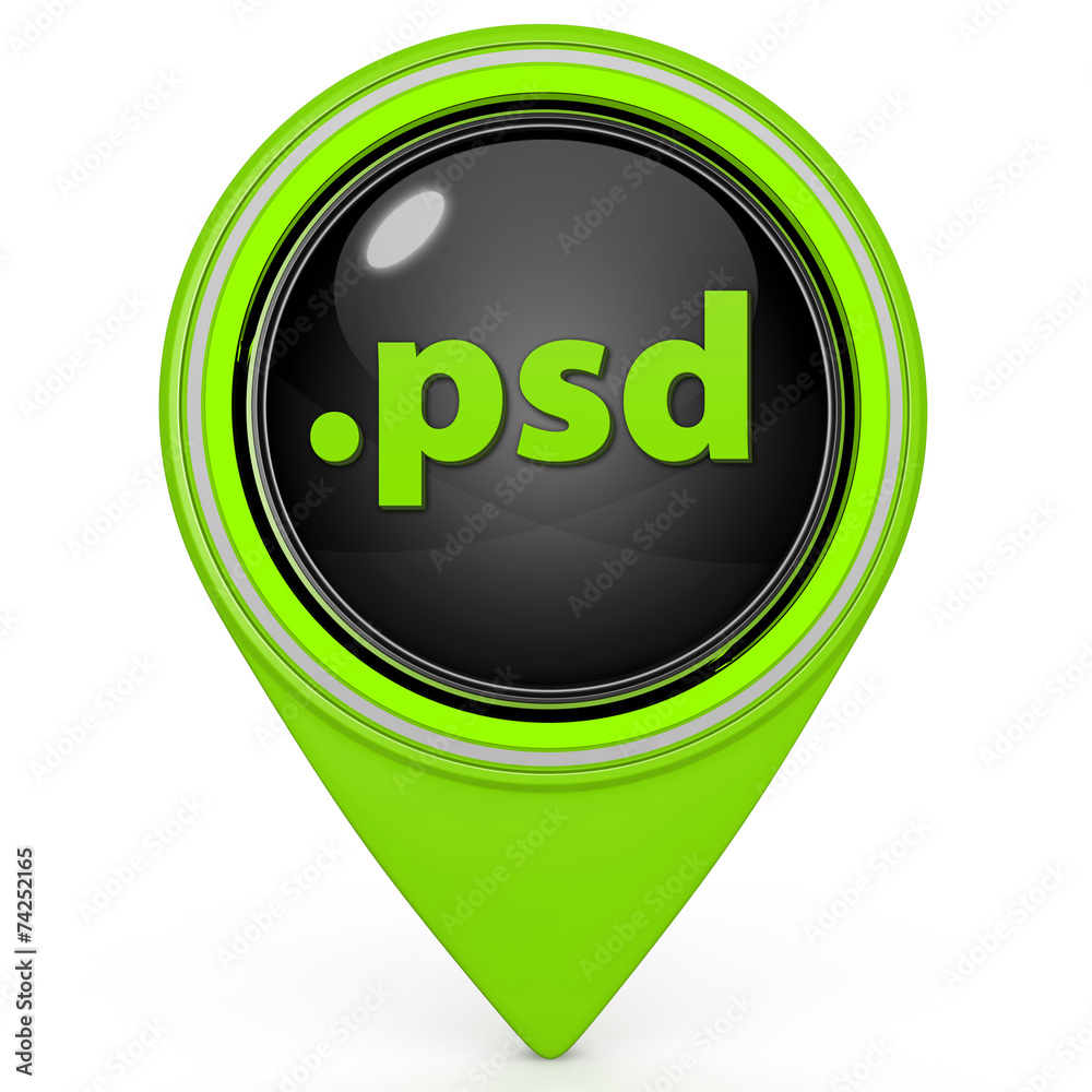 .psd pointer icon on white background