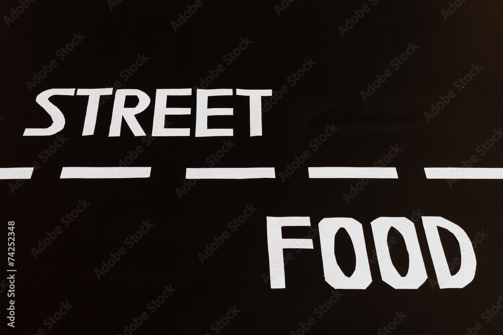 the letters that form the word british street food