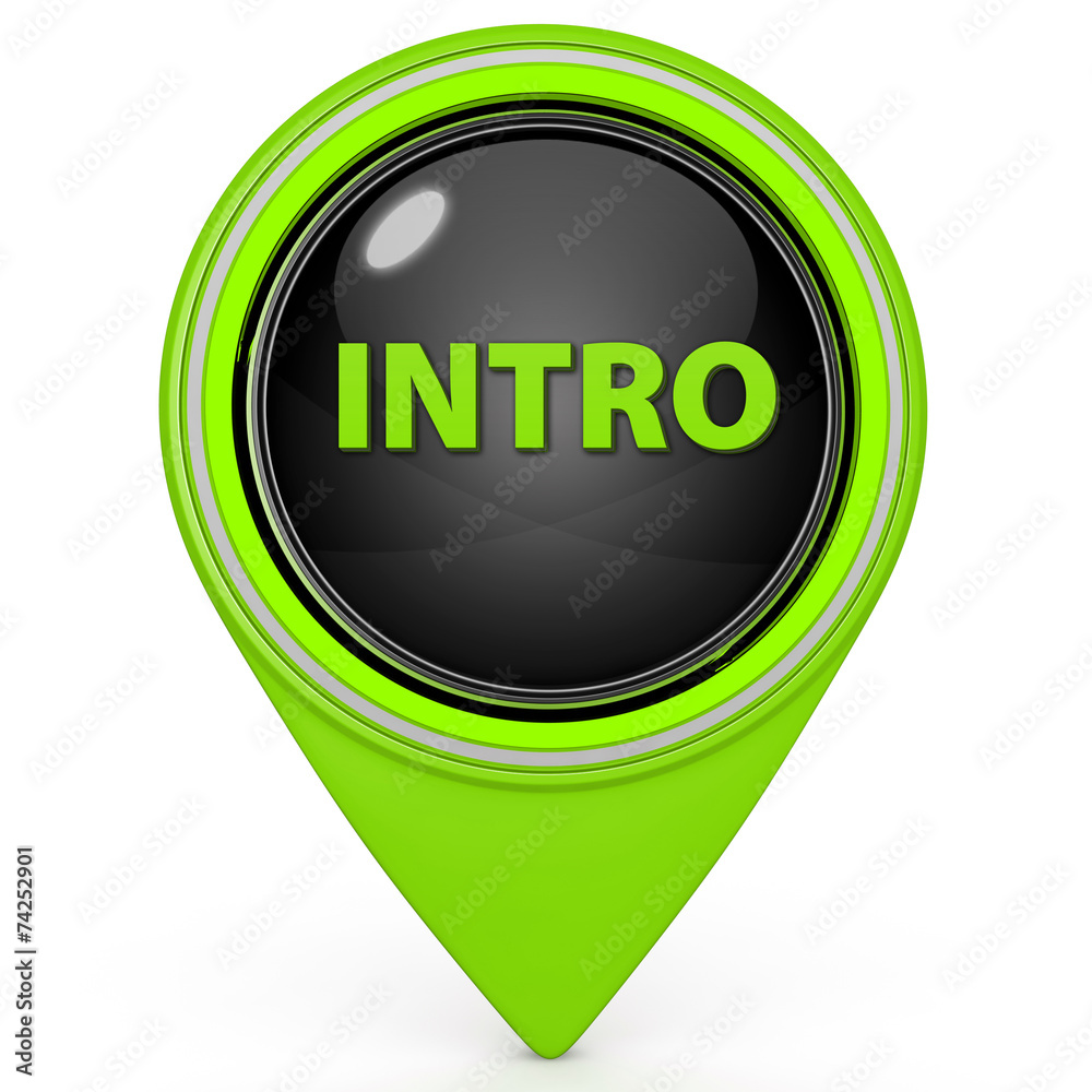 Intro pointer icon on white background Intro pointer icon on white background
