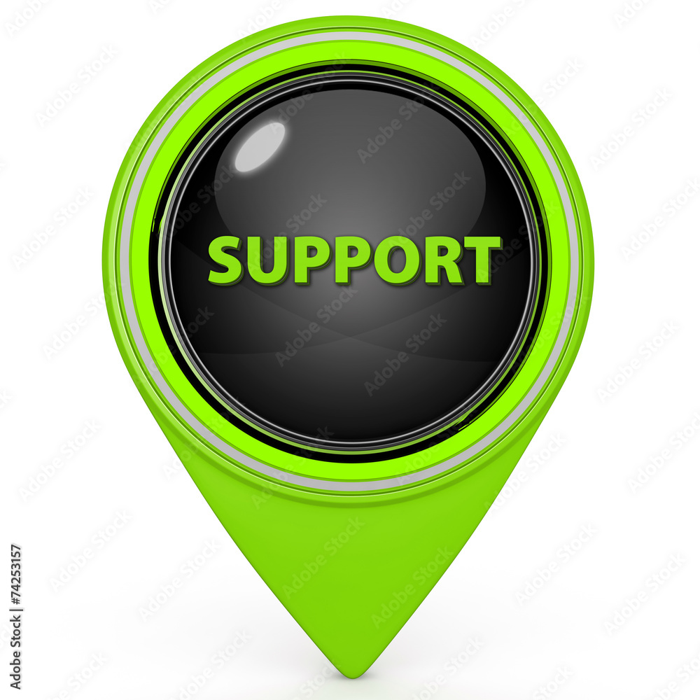 Support pointer icon on white background Support pointer icon on white background