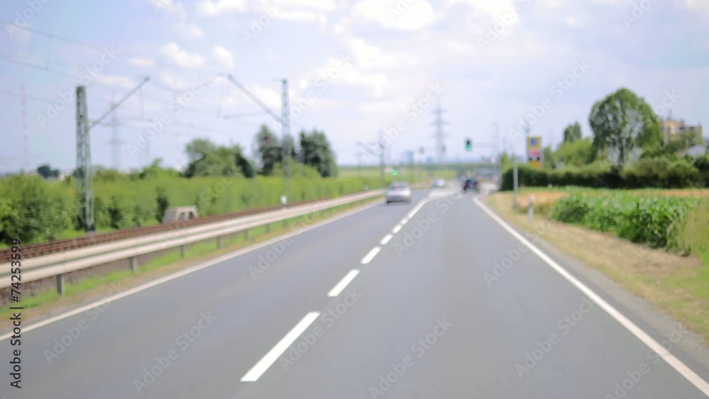 Timelapse driving in Frankfurt sunny day Timelapse driving in Frankfurt sunny day