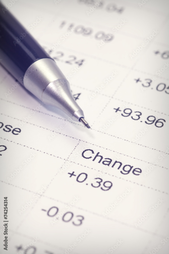 Close - up Stock market data chart Close - up Stock market data chart
