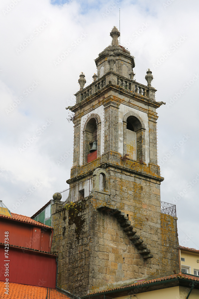 Tower of Igreja da Lapa in Braga, Minho, Portugal