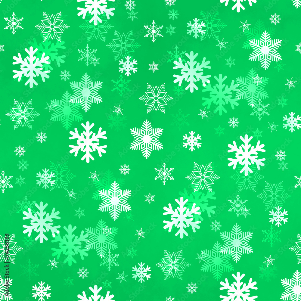 Light Green Snowflakes Light Green Snowflakes