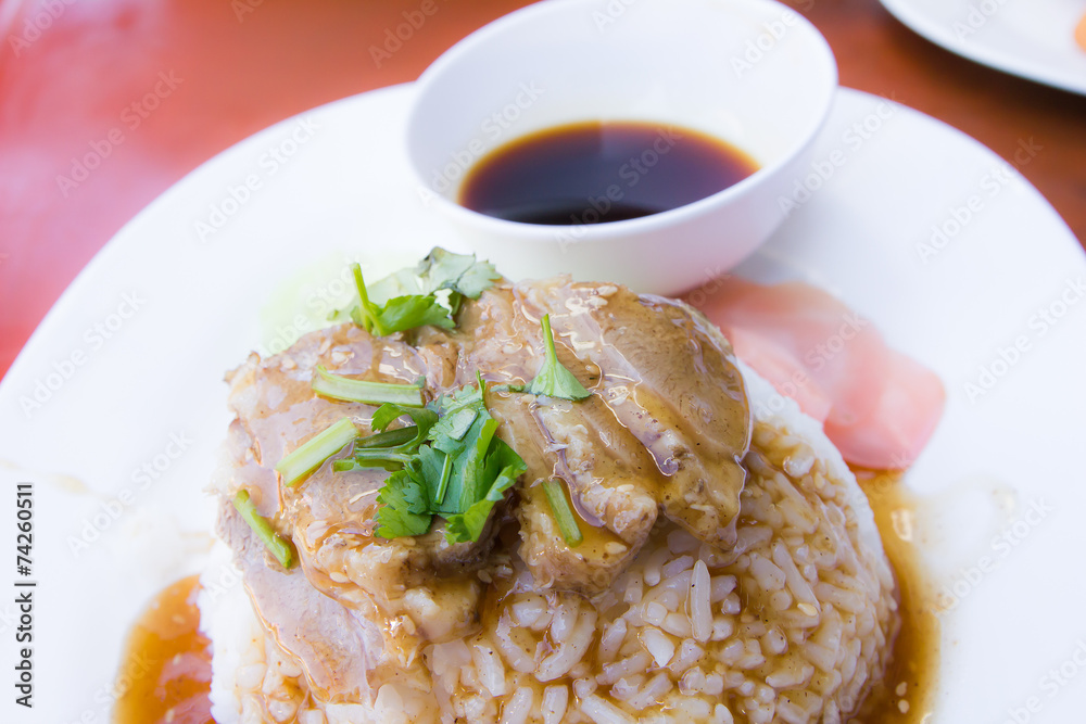 roast duck on rice roast duck on rice