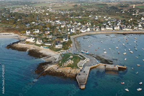 Port d'Argenton, Landunvez vue du ciel photo