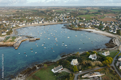 Port d'Argenton, Landunvez vue du ciel photo