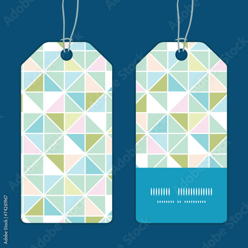 Vector colorful pastel triangle texture vertical stripe frame