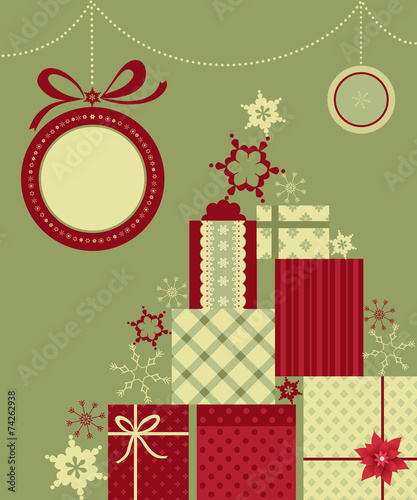 Christmas gifts background