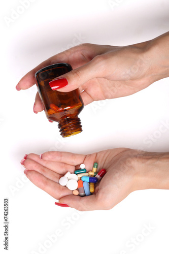 Pills in hand