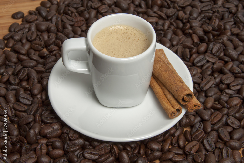 Cappuccino with cinnamon Cappuccino with cinnamon