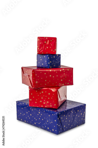 Stack of five Presents