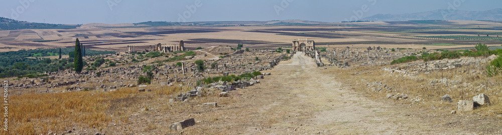 Roman ruins in Volubilis