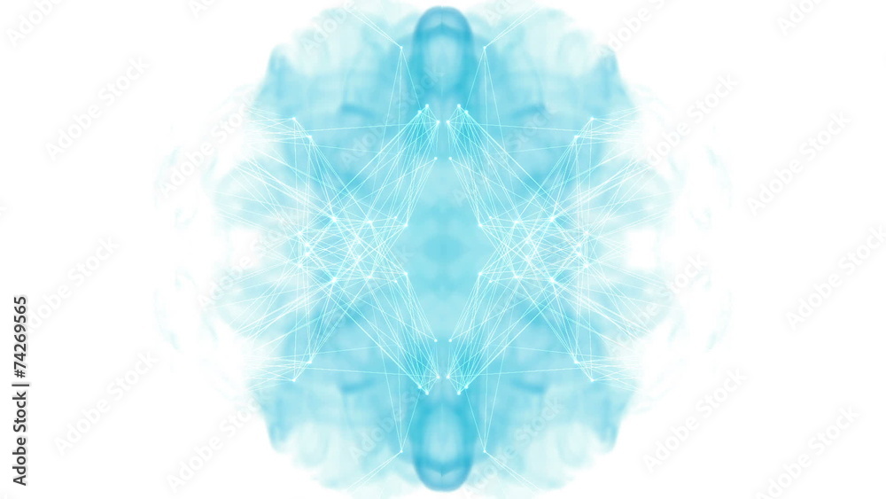 Mirror image pattern moving with ink