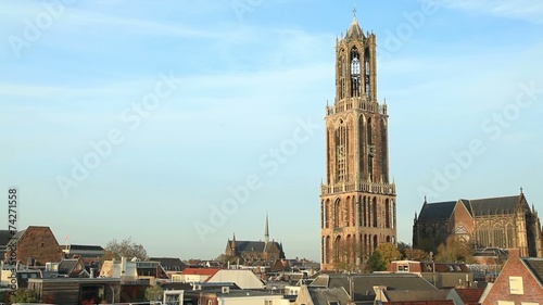 Dom Tower of St Martin's Cathedral in Utrecht