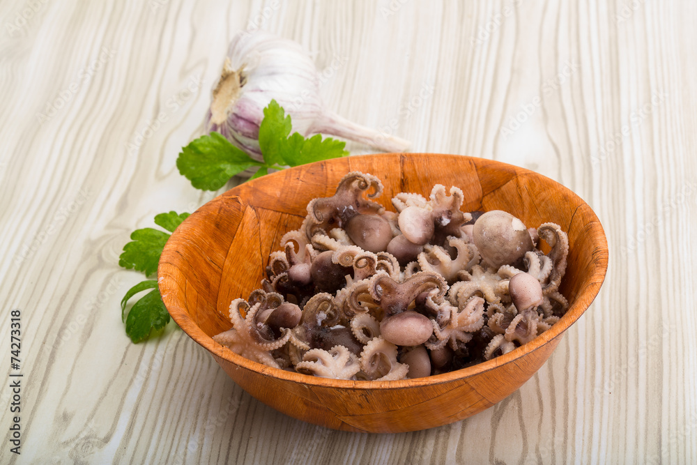 Fototapeta premium Boiled octopus