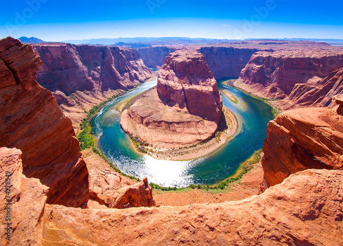 Fotografie, Obraz Horseshoe Bend on the Colorado River near Page, Arizona, USA