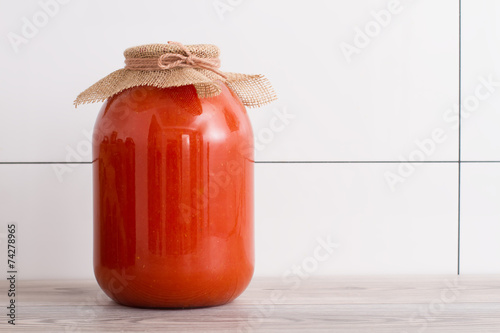 tomatoes juice canned photo