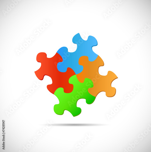 Puzzle Pieces Illustration