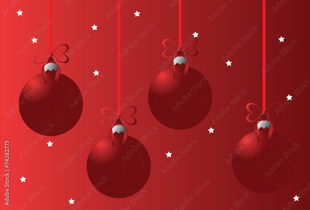 christmas balls red christmas balls red