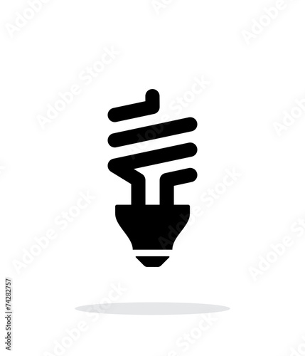 CFL bulb icon on white background.