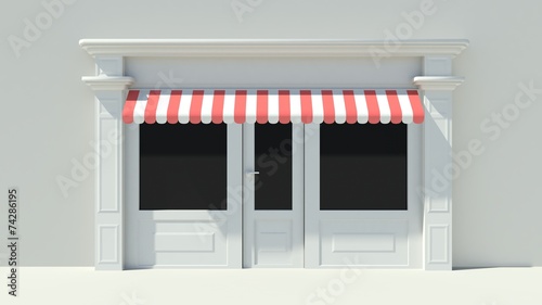 Sunny Shopfront with large windows